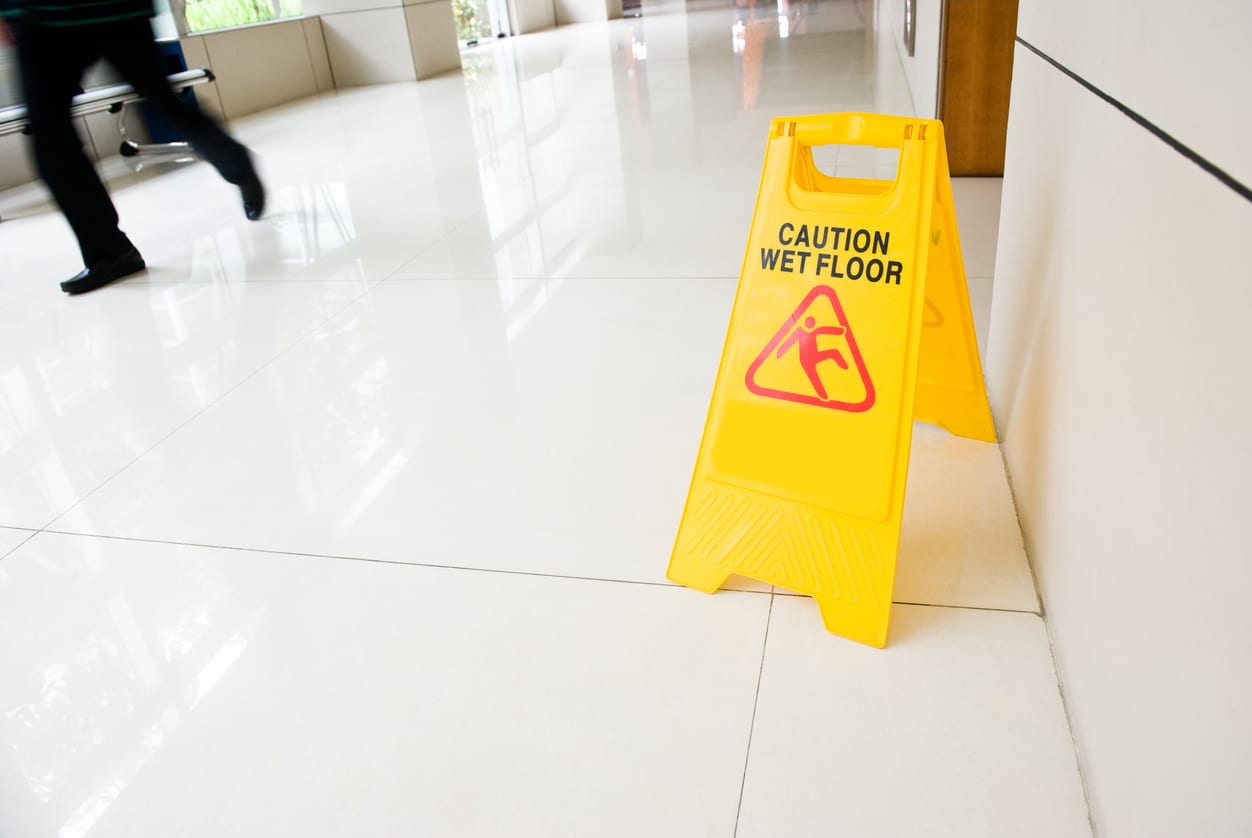 caution wet floor
