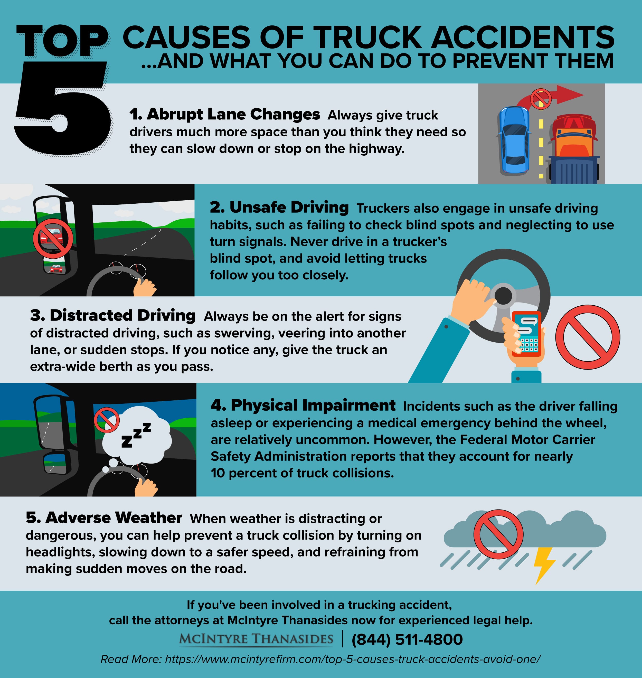 Unsafe Driving Behaviors for Truck Drivers
